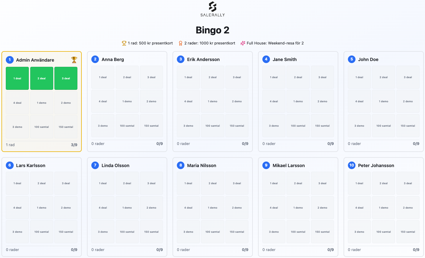Bingo Challenge